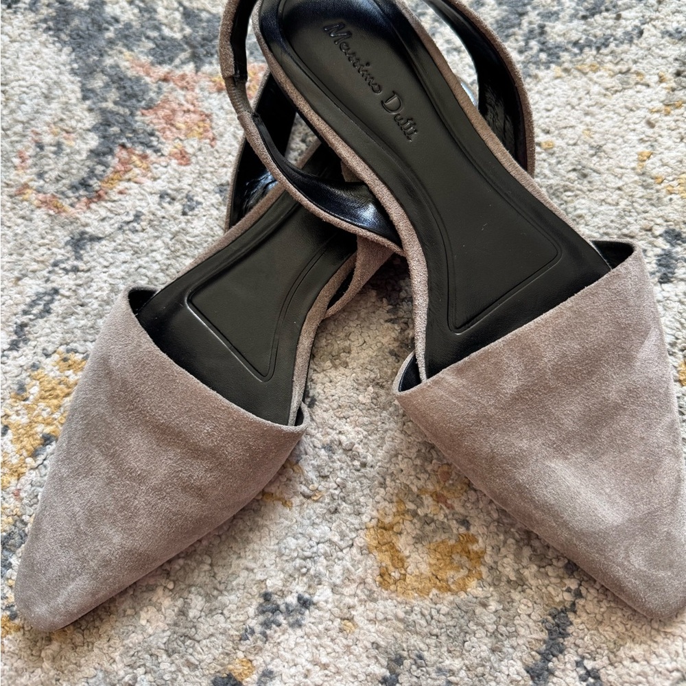 Massimo Dutti Suede Ballet Flats